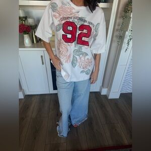 Maeve Floral Graphic oversized T-Shirt from Anthropologie